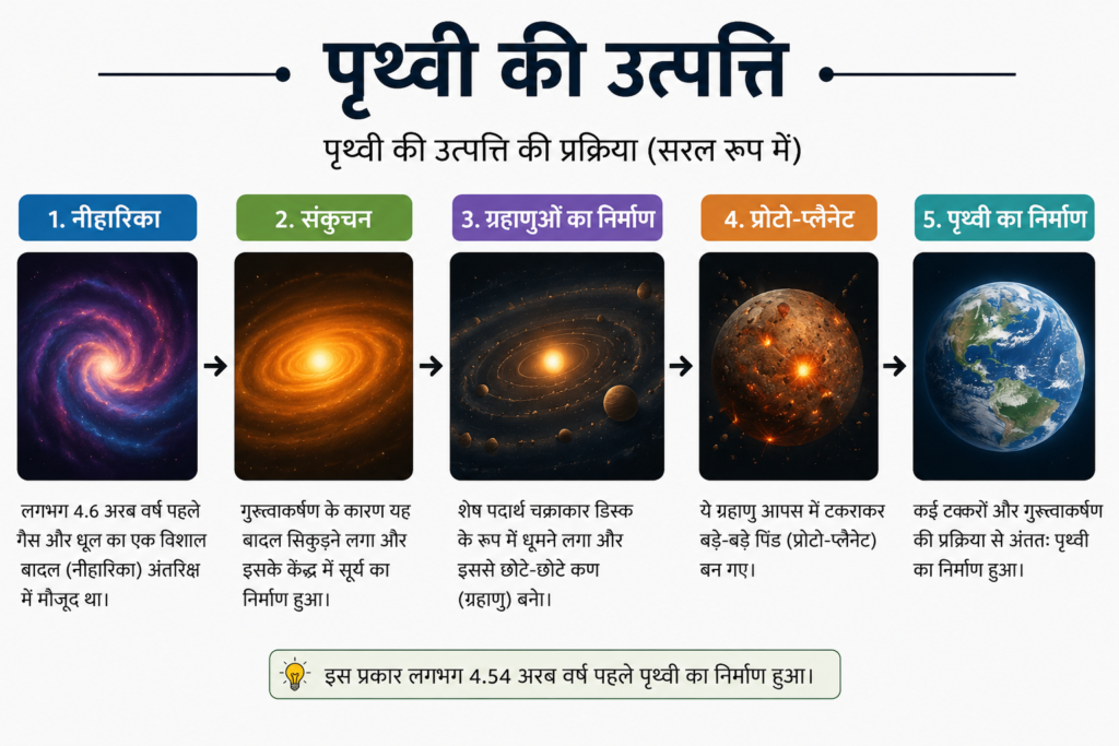 पृथ्वी की उत्पत्ति