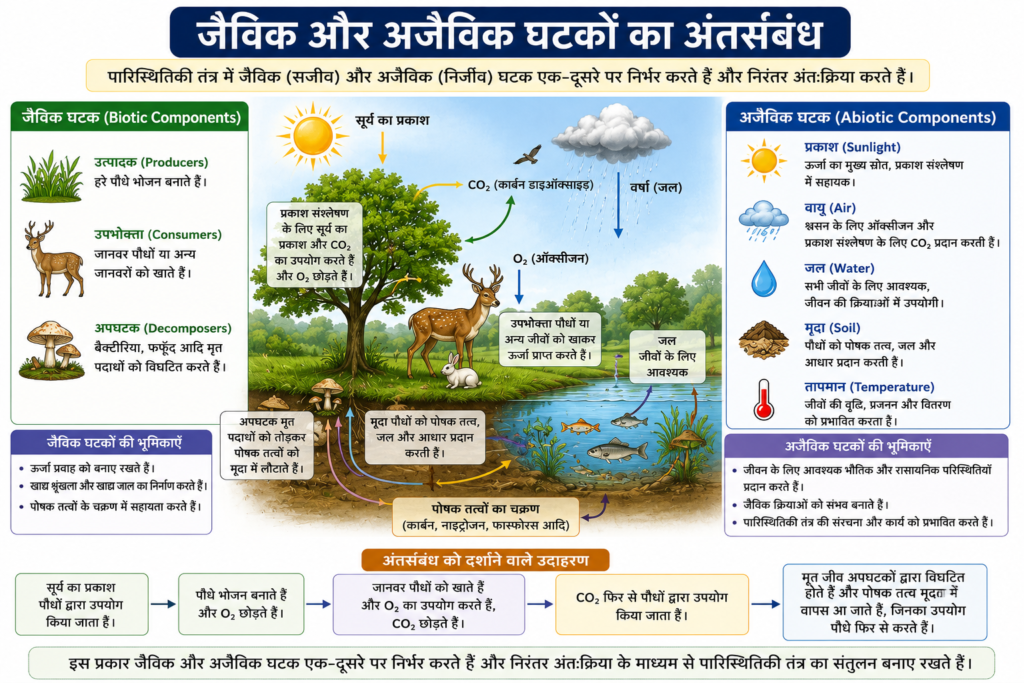 जैविक एवं अजैविक घटक