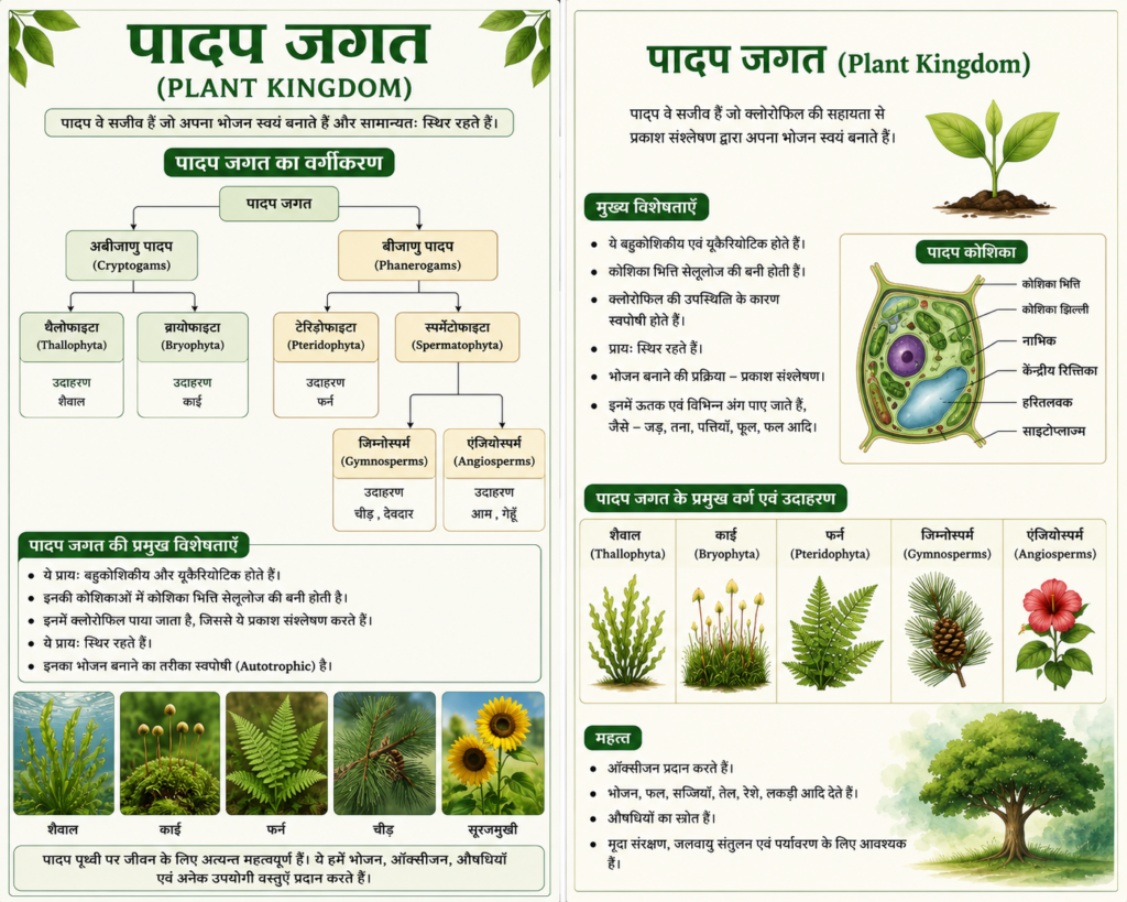 पादप जगत (Plant Kingdom)