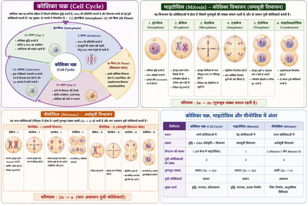 कोशिका चक्र और कोशिका विभाजन (Cell Cycle and Cell Division)