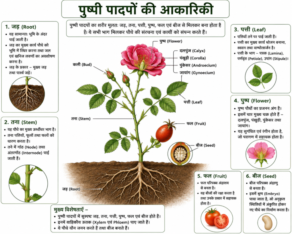पुष्पी पादपों की आकारिकी